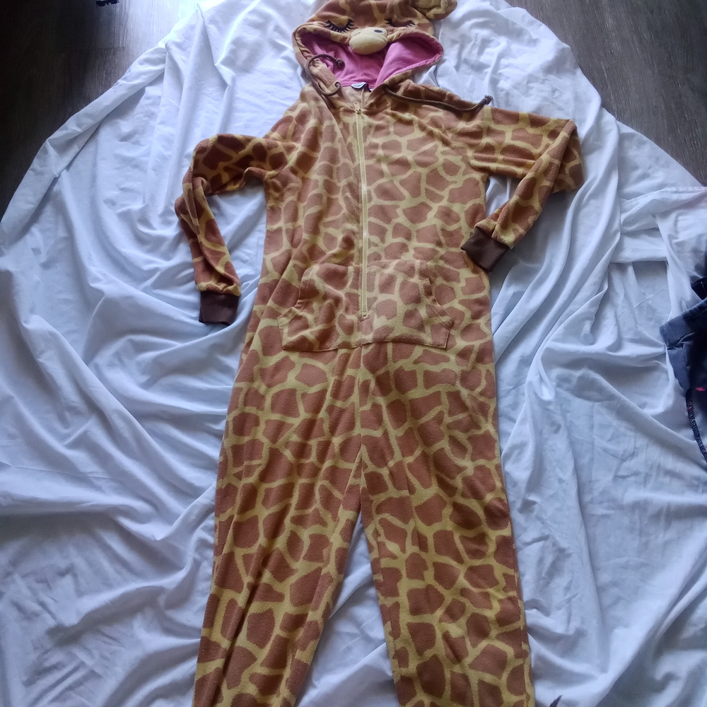 Giraffe Print Onesie Pajamas